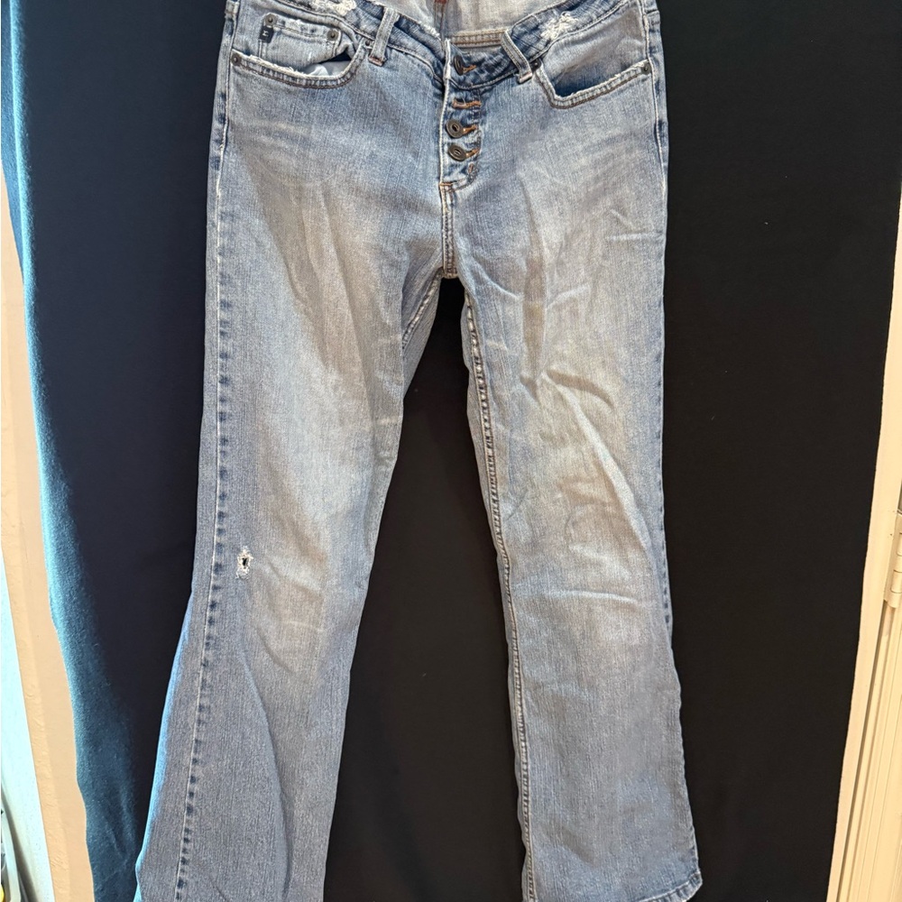 Refuge Light Blue Flare Jeans